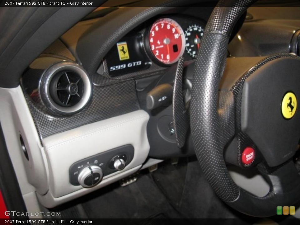 Grey Interior Controls for the 2007 Ferrari 599 GTB Fiorano F1 #45105860