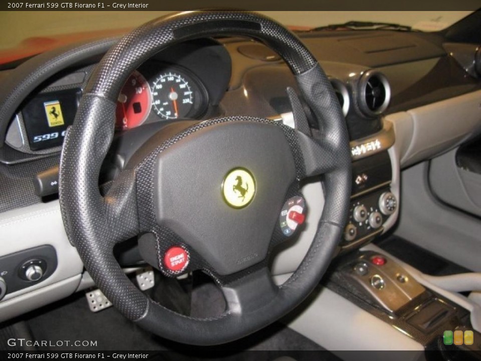 Grey Interior Steering Wheel for the 2007 Ferrari 599 GTB Fiorano F1 #45105872