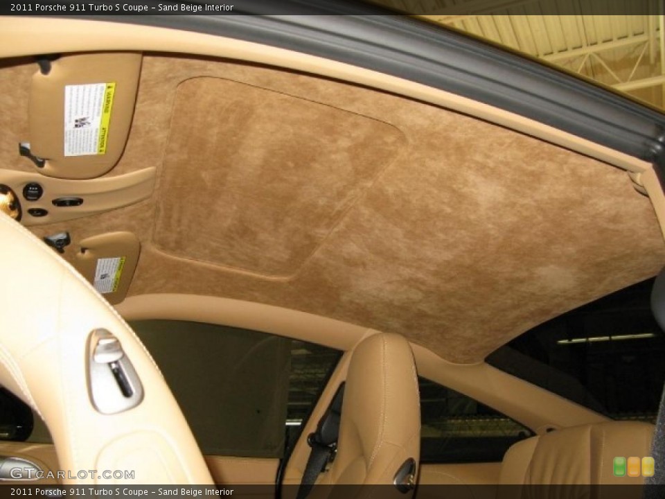 Sand Beige Interior Photo for the 2011 Porsche 911 Turbo S Coupe #45107276