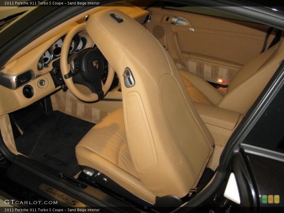 Sand Beige Interior Photo for the 2011 Porsche 911 Turbo S Coupe #45107292