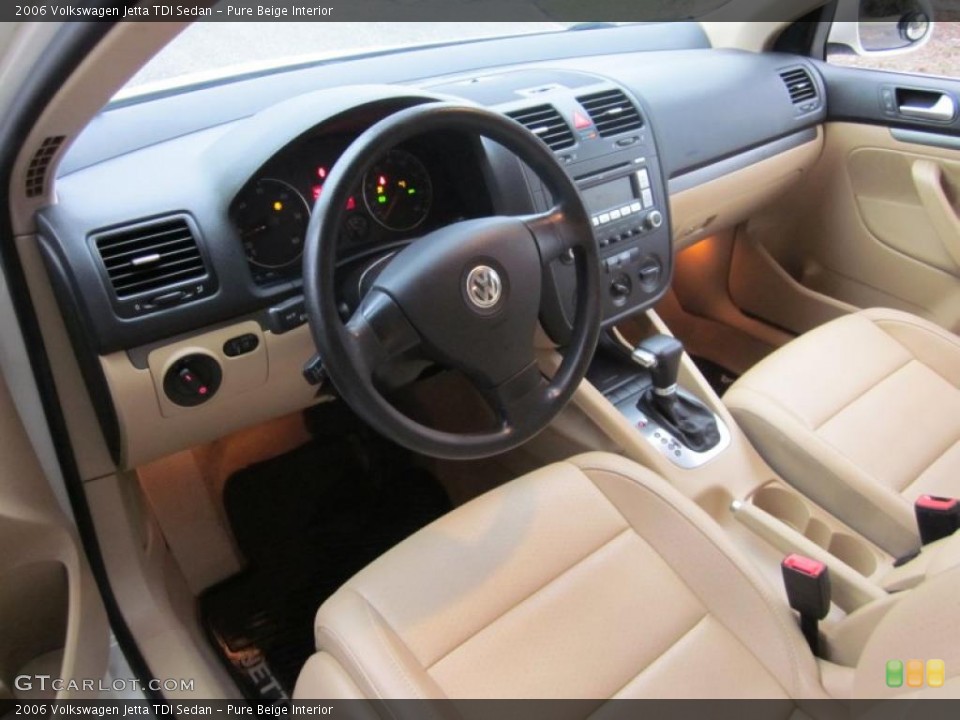 Pure Beige Interior Prime Interior for the 2006 Volkswagen Jetta TDI Sedan #45109136