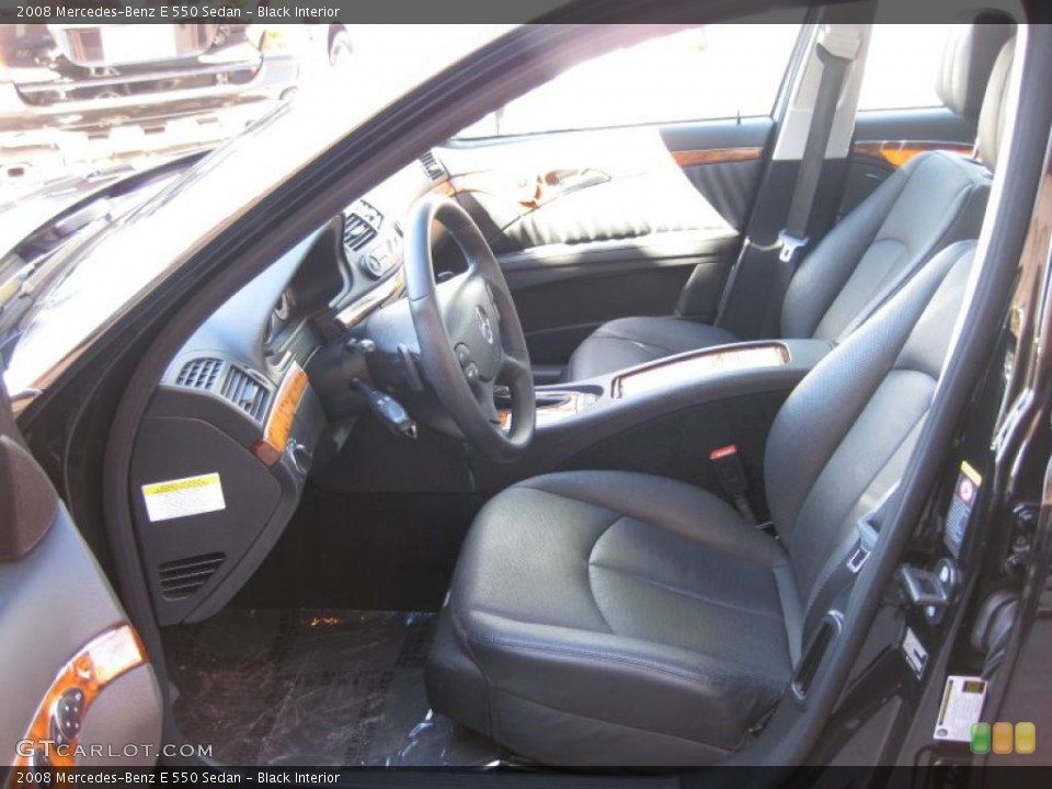 Black Interior Photo for the 2008 Mercedes-Benz E 550 Sedan #45109456