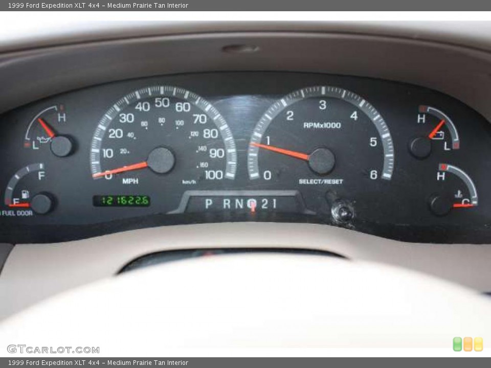 Medium Prairie Tan Interior Gauges for the 1999 Ford Expedition XLT 4x4 #45109484