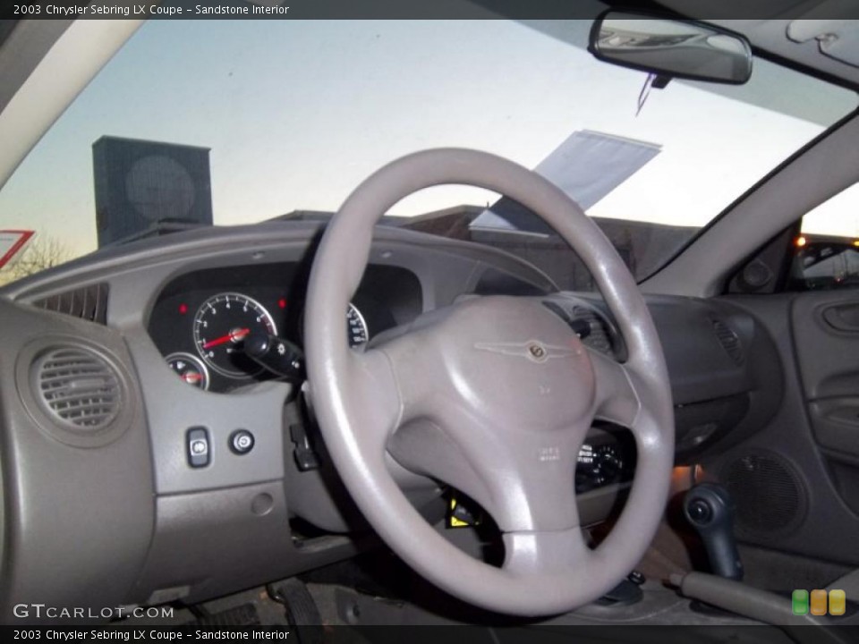 Sandstone Interior Steering Wheel for the 2003 Chrysler Sebring LX Coupe #45109976