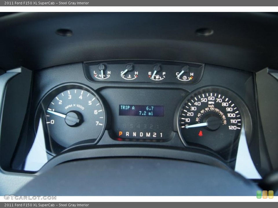 Steel Gray Interior Gauges for the 2011 Ford F150 XL SuperCab #45113176