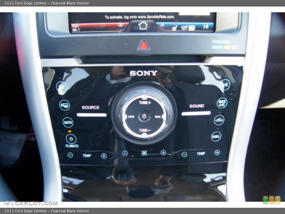 Charcoal Black Interior Controls for the 2011 Ford Edge Limited #45113913