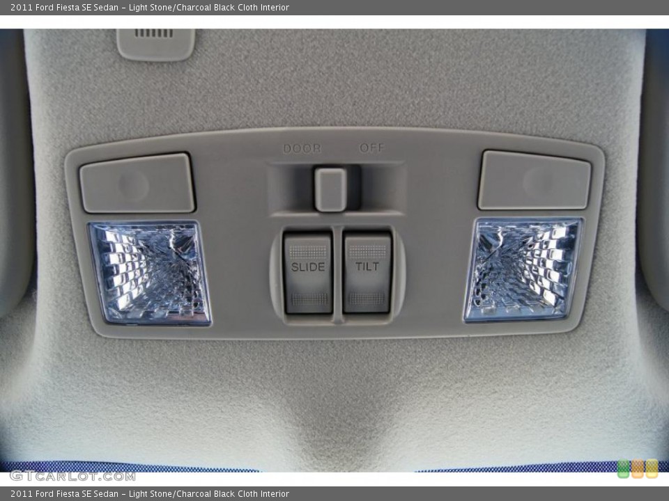 Light Stone/Charcoal Black Cloth Interior Controls for the 2011 Ford Fiesta SE Sedan #45114697