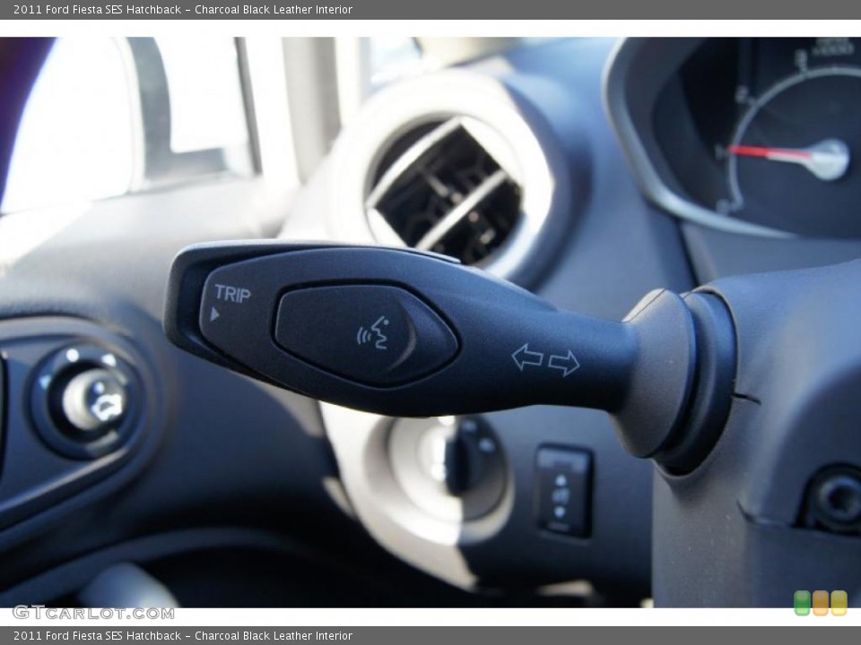 Charcoal Black Leather Interior Controls for the 2011 Ford Fiesta SES Hatchback #45115163