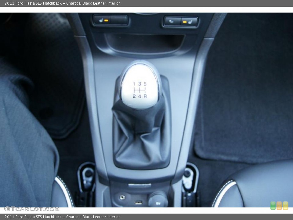 Charcoal Black Leather Interior Transmission for the 2011 Ford Fiesta SES Hatchback #45115333