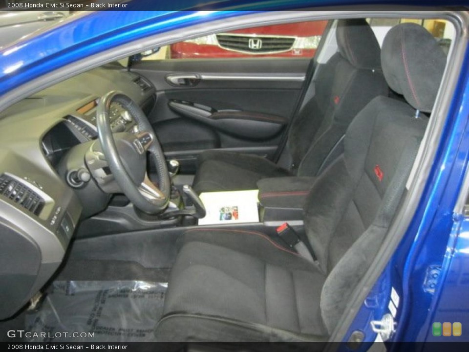 Black Interior Photo for the 2008 Honda Civic Si Sedan #45117774