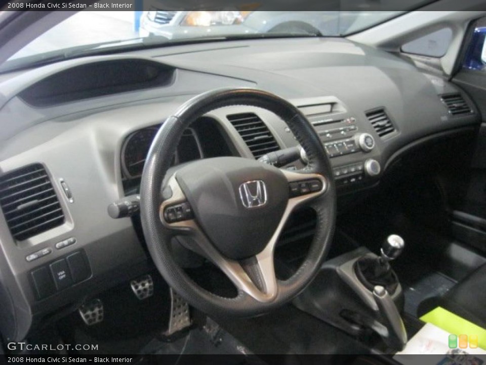 Black Interior Dashboard for the 2008 Honda Civic Si Sedan #45117794