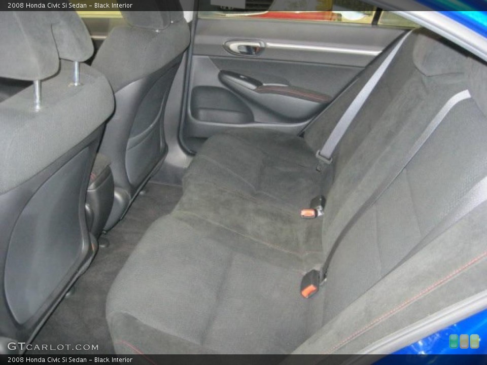 Black Interior Photo for the 2008 Honda Civic Si Sedan #45117986