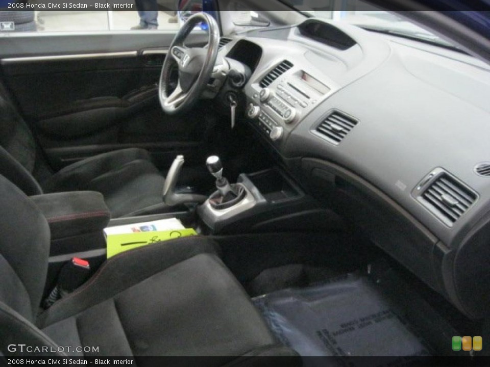 Black Interior Dashboard for the 2008 Honda Civic Si Sedan #45118054