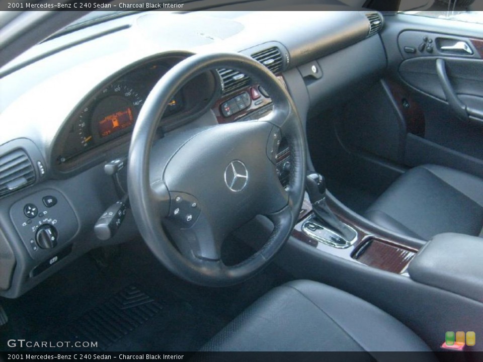 Charcoal Black 2001 Mercedes-Benz C Interiors