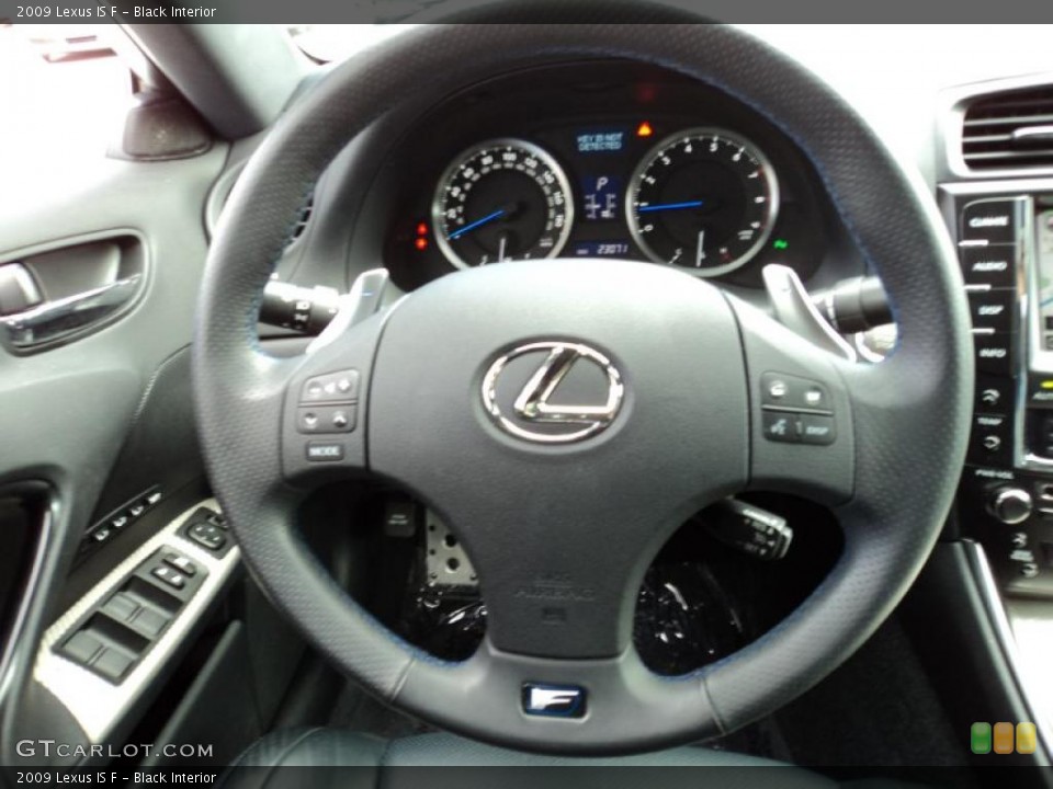 Black Interior Steering Wheel for the 2009 Lexus IS F #45118494