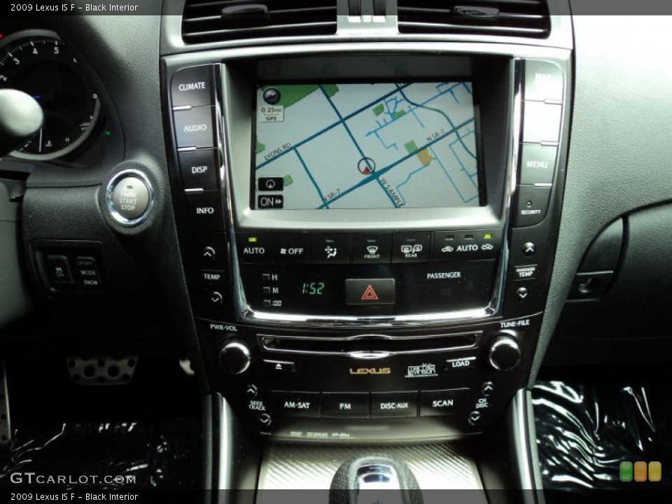 Black Interior Navigation for the 2009 Lexus IS F #45118518