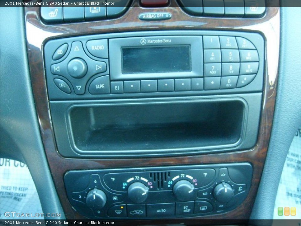 Charcoal Black Interior Controls for the 2001 Mercedes-Benz C 240 Sedan #45118546