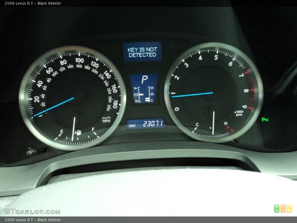 Black Interior Gauges for the 2009 Lexus IS F #45118598