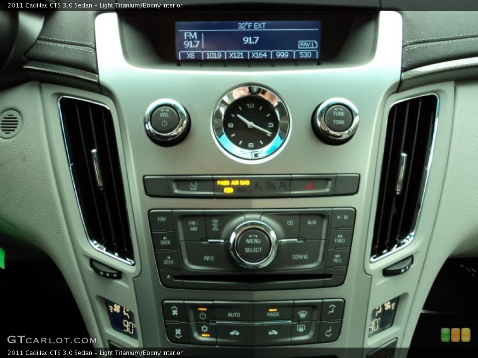 Light Titanium/Ebony Interior Controls for the 2011 Cadillac CTS 3.0 Sedan #45118978
