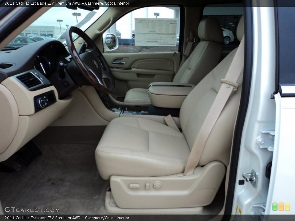 Cashmere/Cocoa Interior Photo for the 2011 Cadillac Escalade ESV Premium AWD #45119798