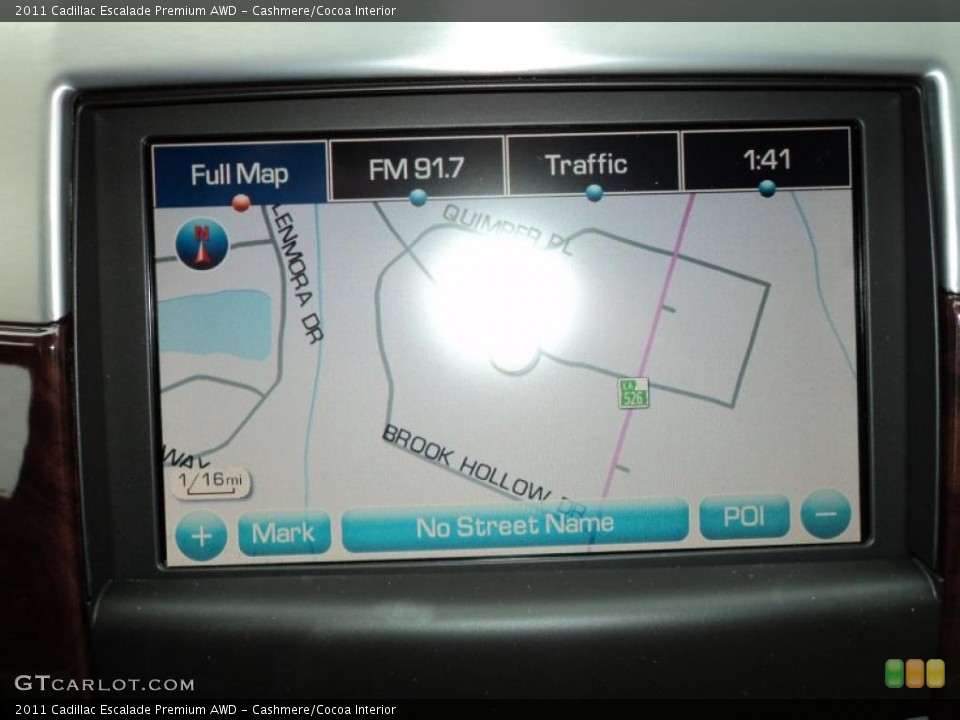 Cashmere/Cocoa Interior Navigation for the 2011 Cadillac Escalade Premium AWD #45119958