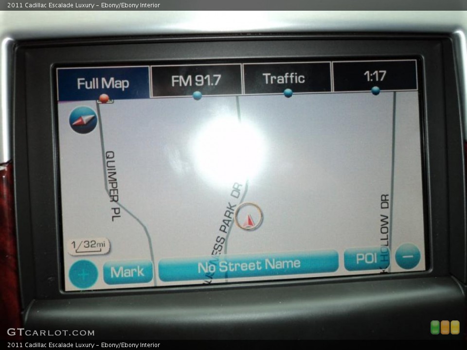 Ebony/Ebony Interior Navigation for the 2011 Cadillac Escalade Luxury #45120110