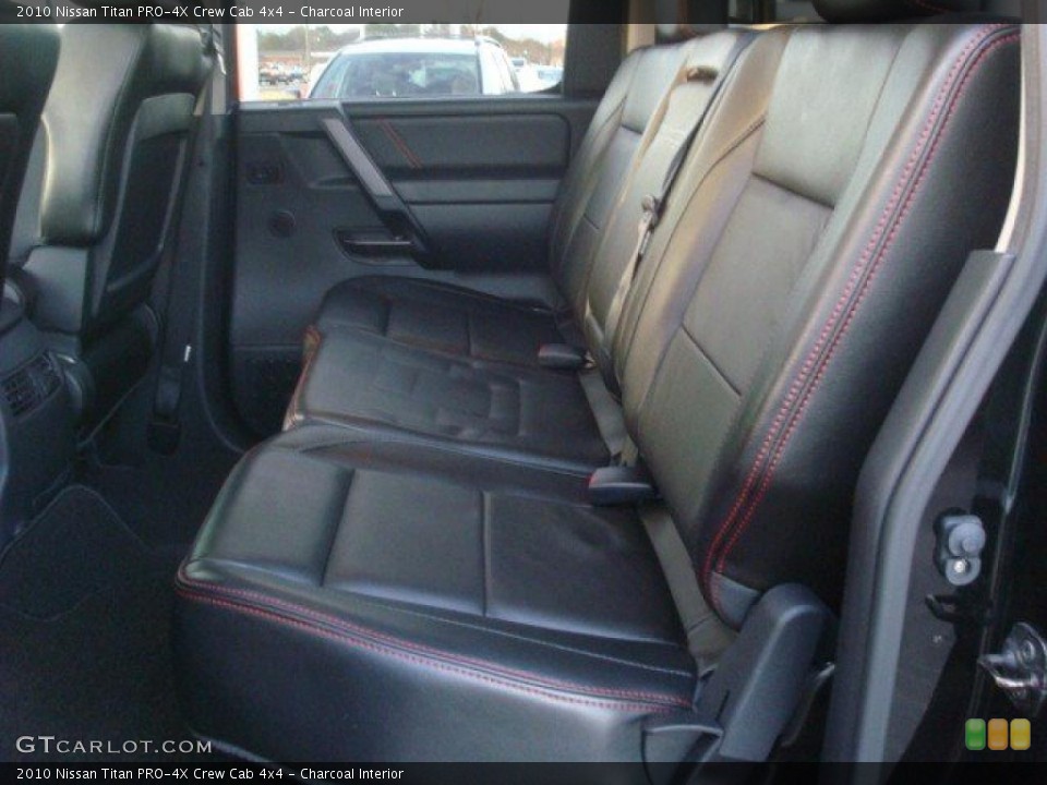 Charcoal Interior Photo for the 2010 Nissan Titan PRO-4X Crew Cab 4x4 #45121706