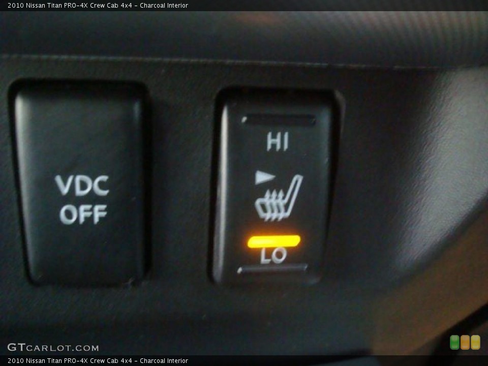 Charcoal Interior Controls for the 2010 Nissan Titan PRO-4X Crew Cab 4x4 #45121874