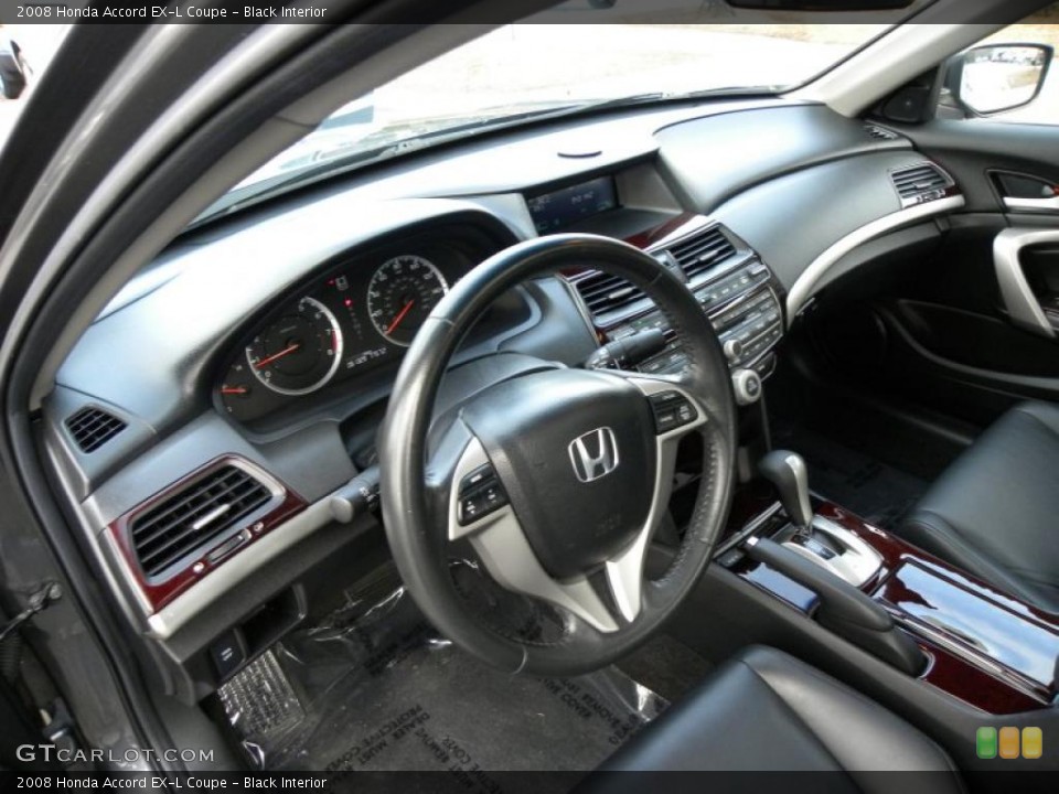 Black Interior Prime Interior for the 2008 Honda Accord EX-L Coupe #45123760