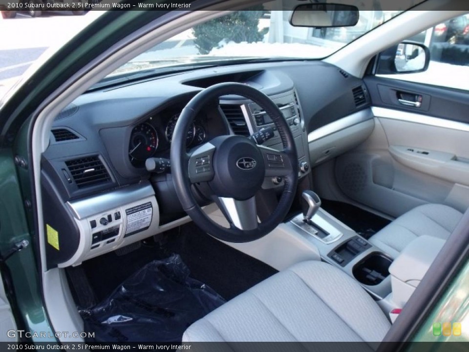 Warm Ivory Interior Prime Interior for the 2010 Subaru Outback 2.5i Premium Wagon #45124098