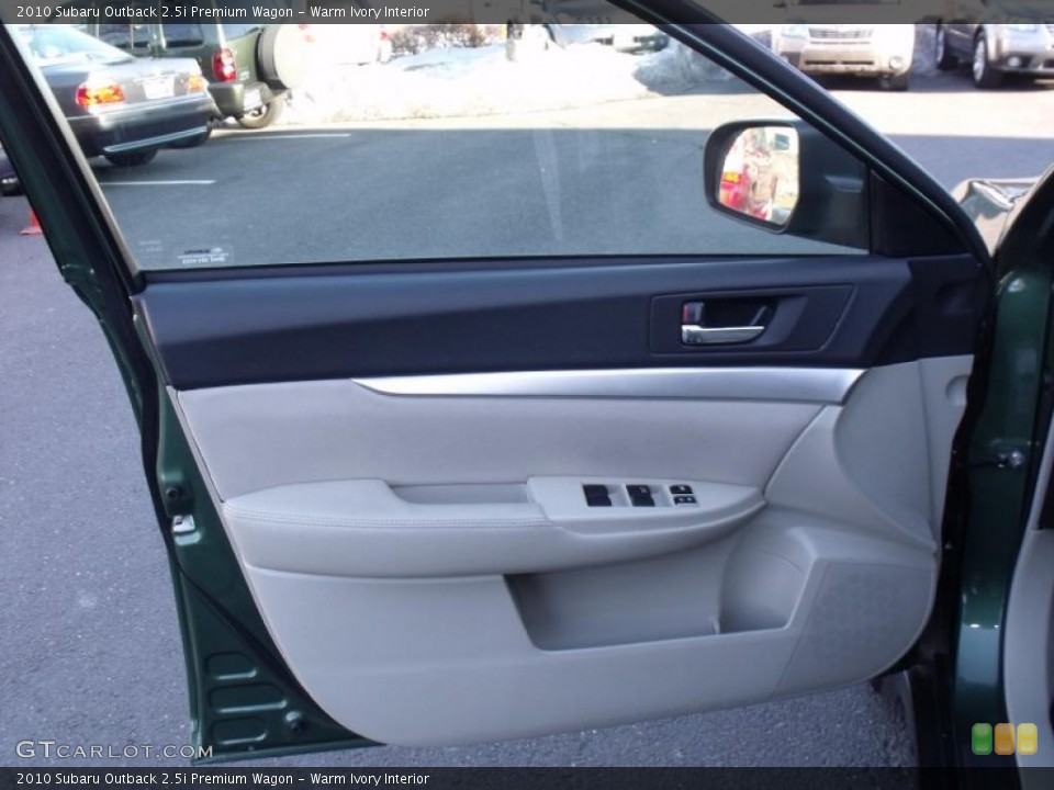 Warm Ivory Interior Door Panel for the 2010 Subaru Outback 2.5i Premium Wagon #45124122
