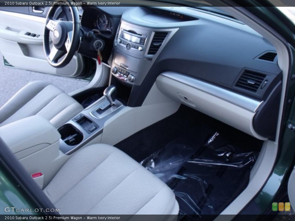 Warm Ivory Interior Dashboard for the 2010 Subaru Outback 2.5i Premium Wagon #45124334