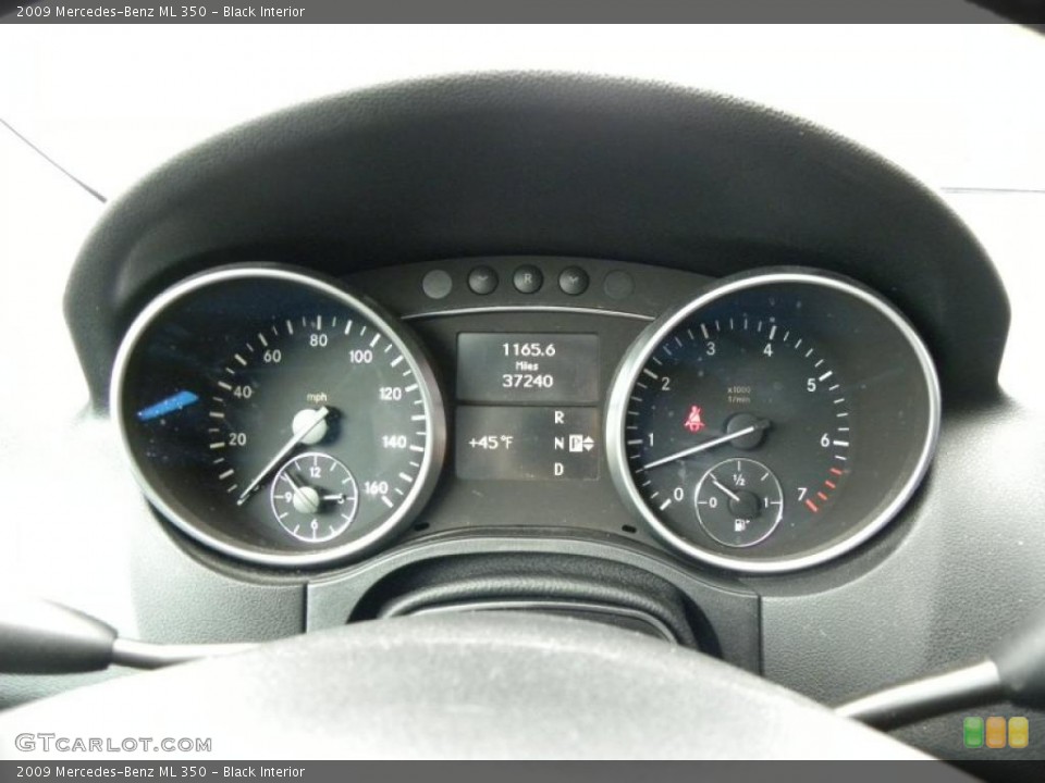 Black Interior Gauges for the 2009 Mercedes-Benz ML 350 #45124758