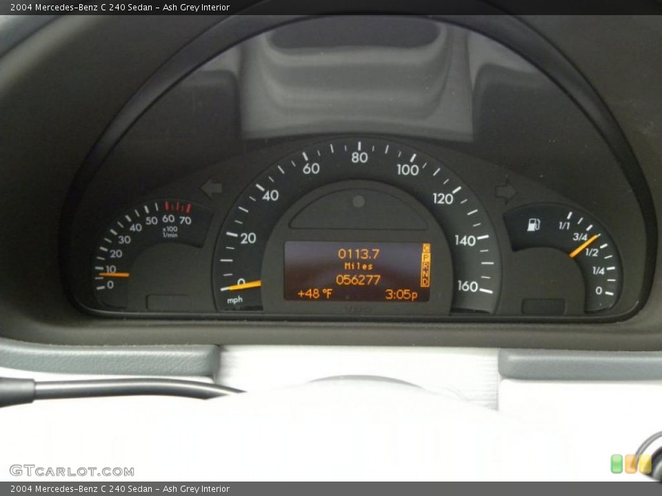 Ash Grey Interior Gauges for the 2004 Mercedes-Benz C 240 Sedan #45125834