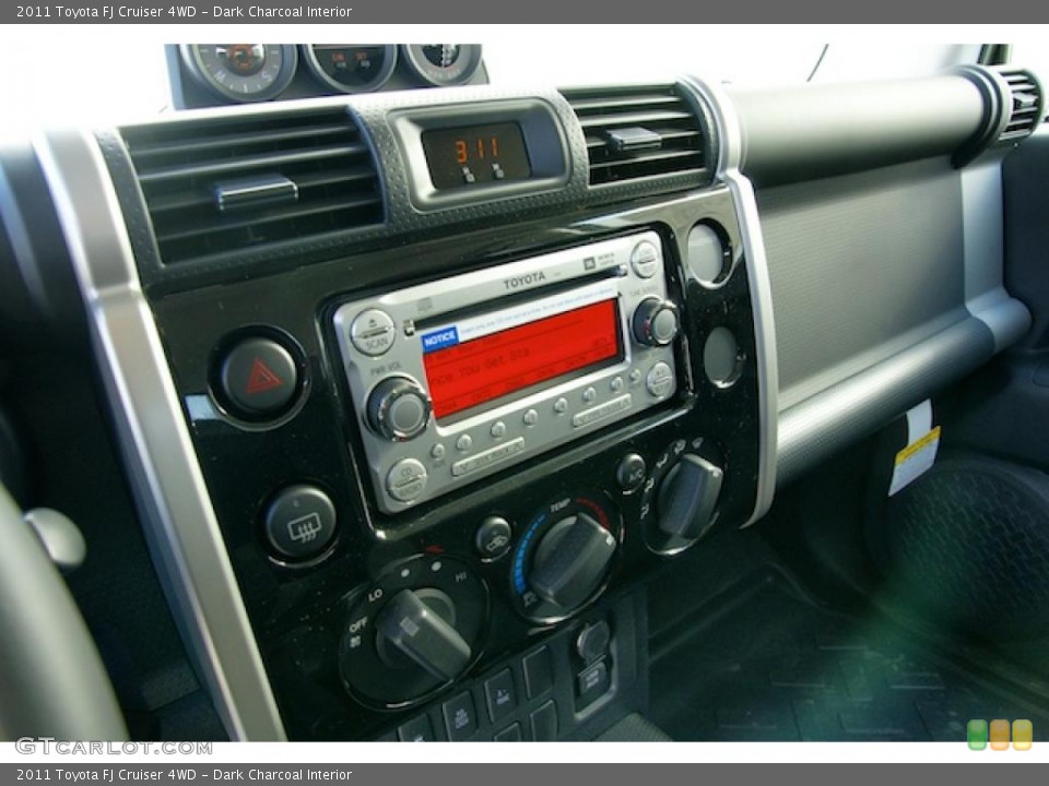 Dark Charcoal Interior Controls for the 2011 Toyota FJ Cruiser 4WD #45126142