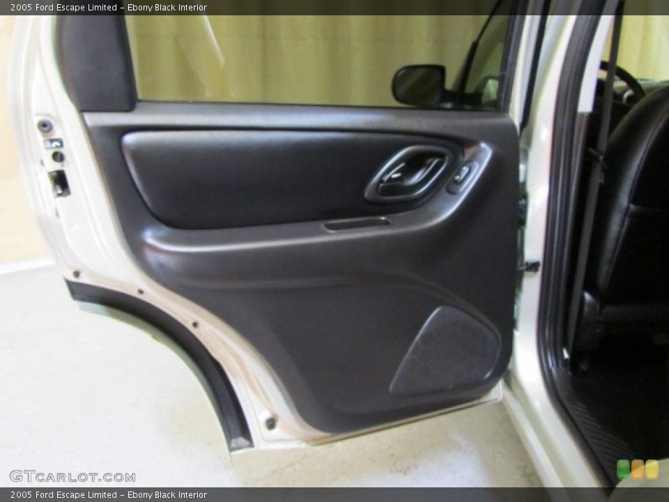 Ebony Black Interior Door Panel for the 2005 Ford Escape Limited #45126534