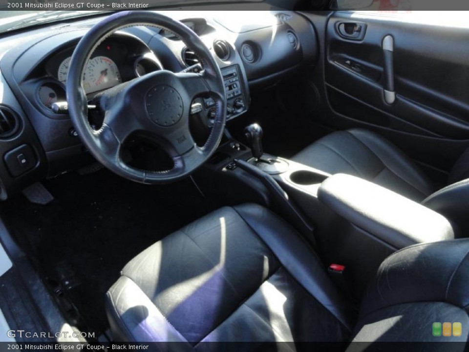 Black Interior Prime Interior for the 2001 Mitsubishi Eclipse GT Coupe #45126770