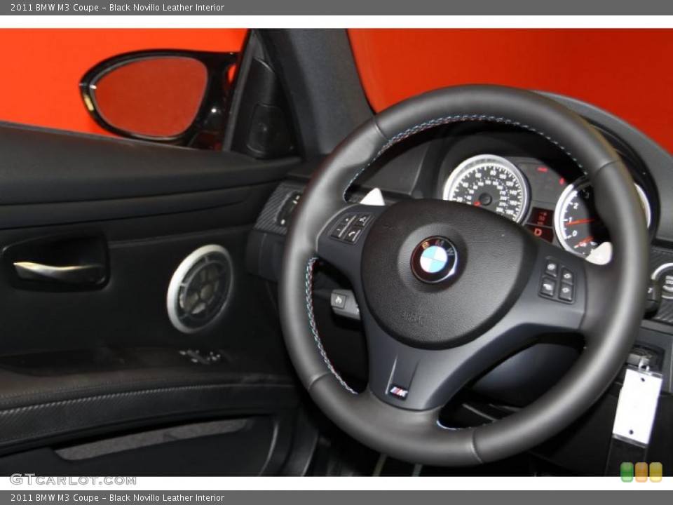 Black Novillo Leather Interior Steering Wheel for the 2011 BMW M3 Coupe #45129718