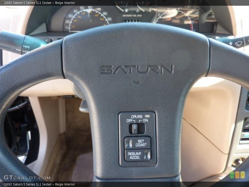Beige Interior Controls for the 1992 Saturn S Series SL1 Sedan #45132734