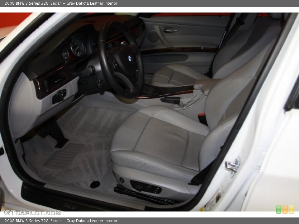 Gray Dakota Leather Interior Photo for the 2008 BMW 3 Series 328i Sedan #45132782