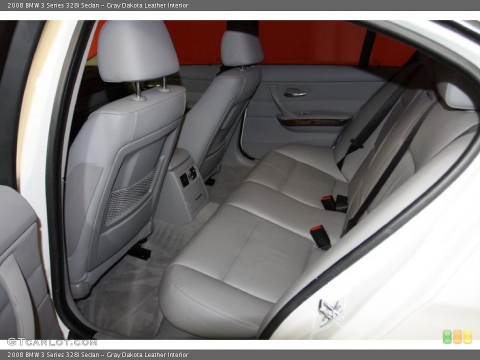 Gray Dakota Leather Interior Photo for the 2008 BMW 3 Series 328i Sedan #45132798