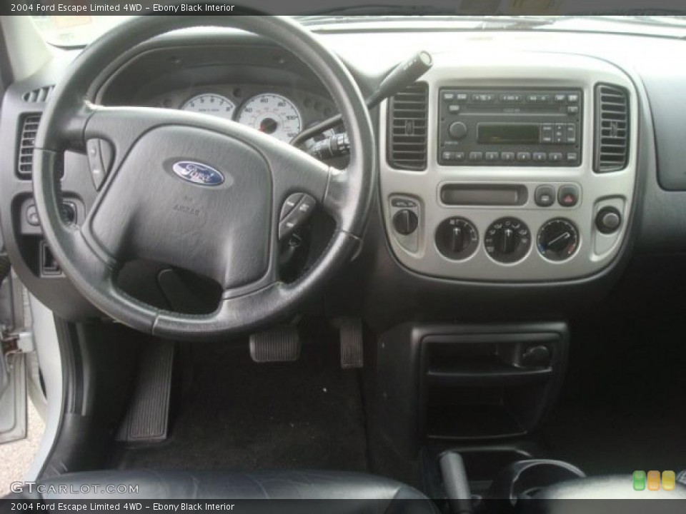 Ebony Black Interior Dashboard for the 2004 Ford Escape Limited 4WD #45133294