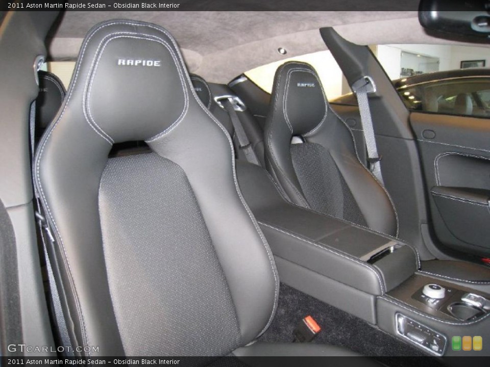 Obsidian Black Interior Photo for the 2011 Aston Martin Rapide Sedan #45136132
