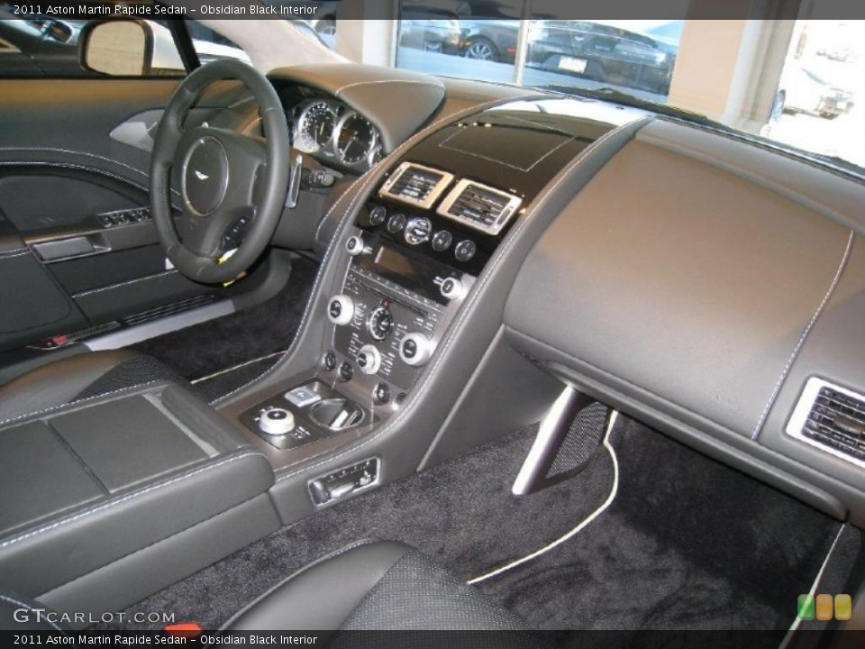 Obsidian Black Interior Dashboard for the 2011 Aston Martin Rapide Sedan #45136149