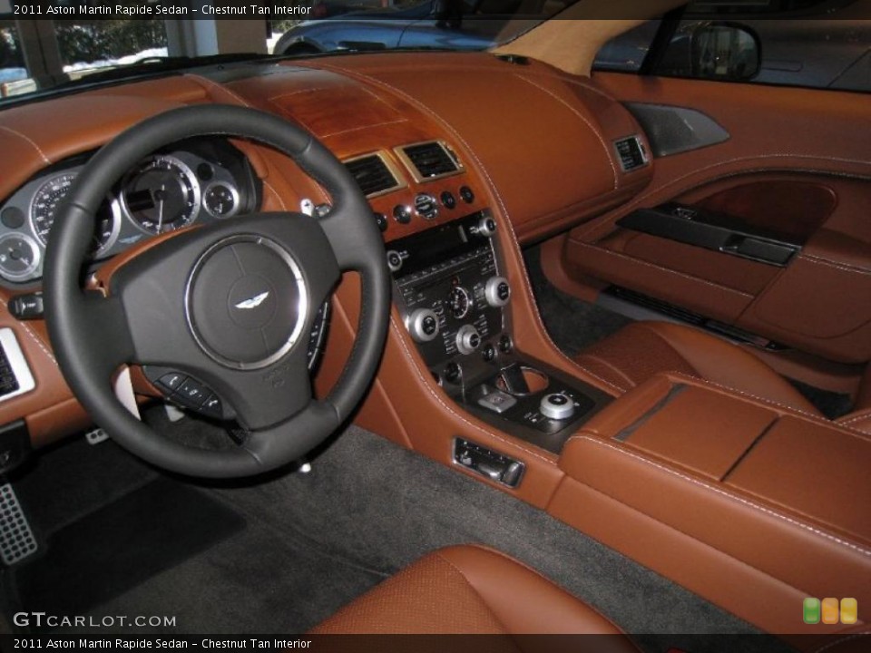 Chestnut Tan 2011 Aston Martin Rapide Interiors