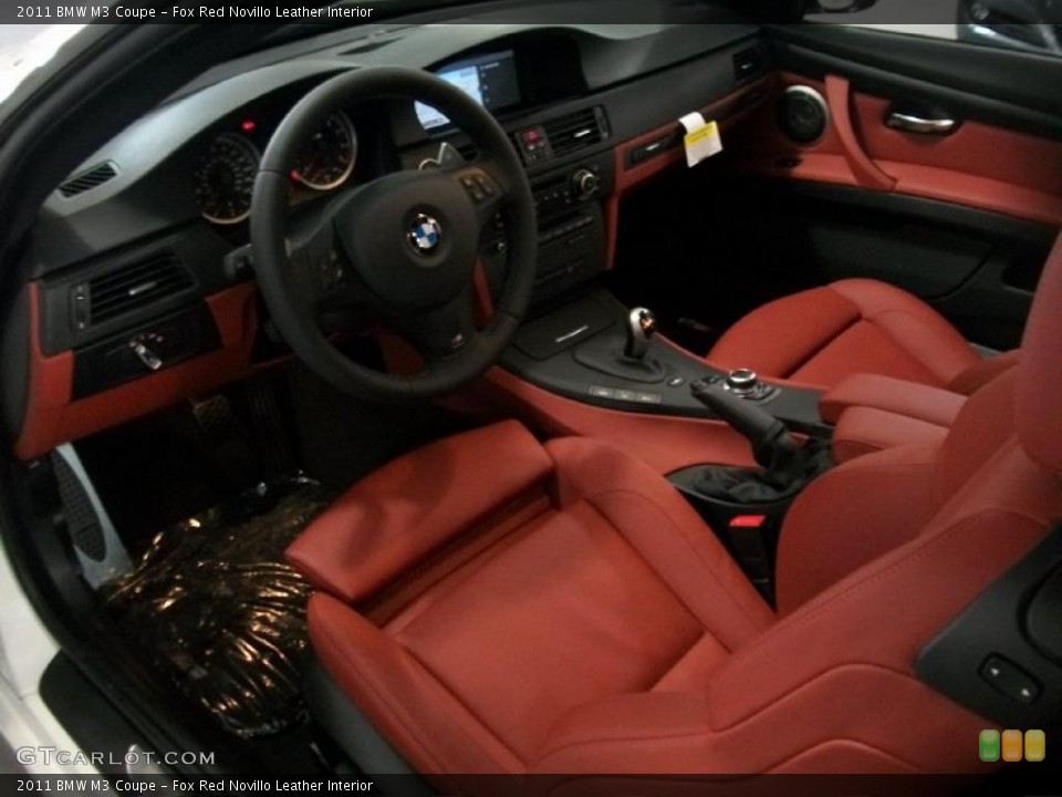Fox Red Novillo Leather Interior Prime Interior for the 2011 BMW M3 Coupe #45139455