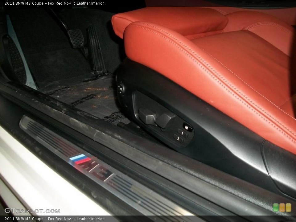 Fox Red Novillo Leather Interior Controls for the 2011 BMW M3 Coupe #45139475