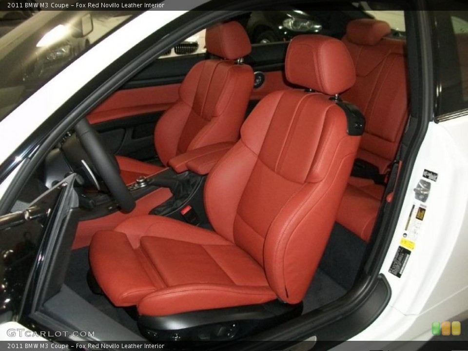 Fox Red Novillo Leather Interior Photo for the 2011 BMW M3 Coupe #45139508
