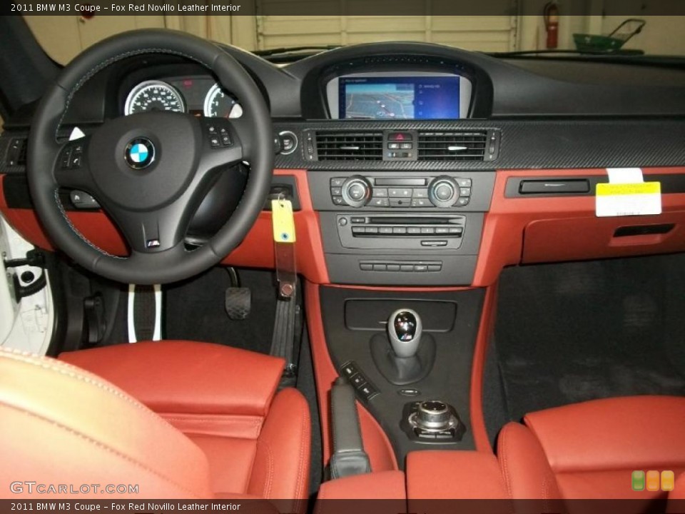 Fox Red Novillo Leather Interior Dashboard for the 2011 BMW M3 Coupe #45139527