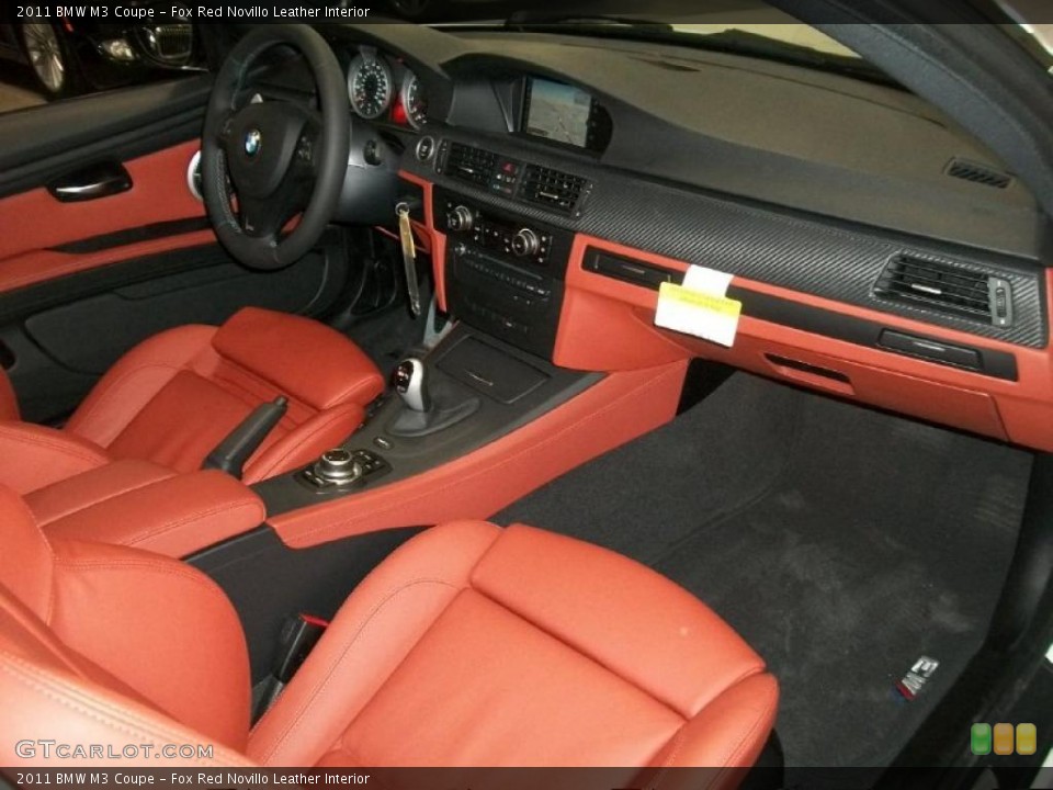 Fox Red Novillo Leather Interior Dashboard for the 2011 BMW M3 Coupe #45139727